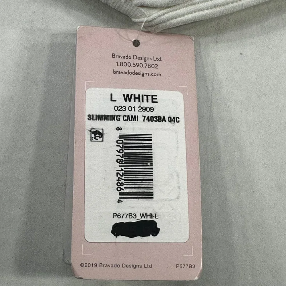 Bravado Basics Women's Size Large Slimming Maternity And Nursing Cami White New - Picture 4 of 14